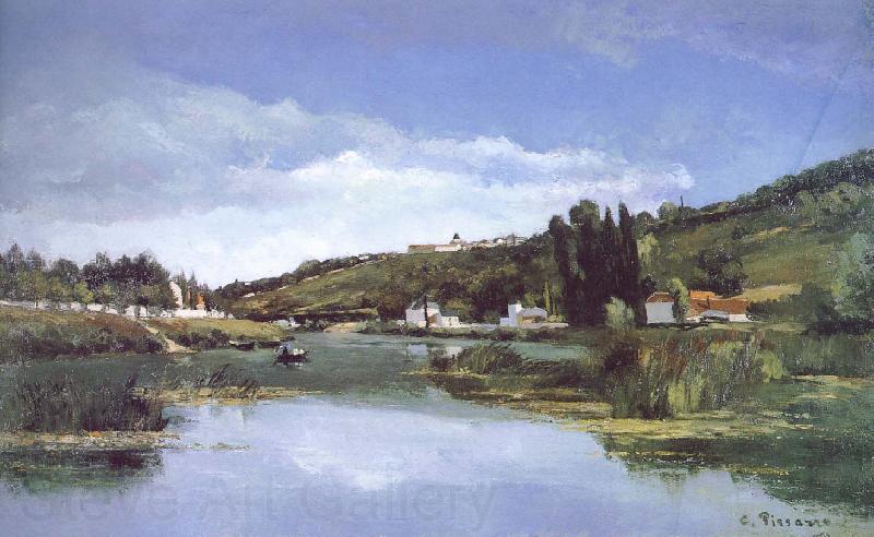Camille Pissarro First Nepali Weiye Marx and Engels river bank